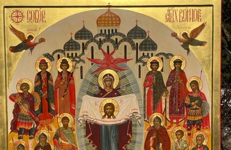 Икона «Собор святых воинов» пришла в Воскресенский храм в Сокольниках